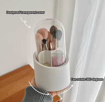 Rotating Brushes Holder with Dustproof Lid