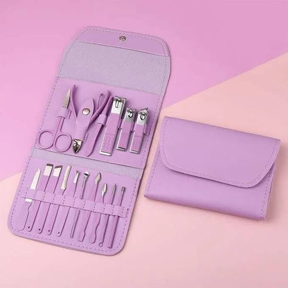 16 Pcs Nail Kit Pouch Set