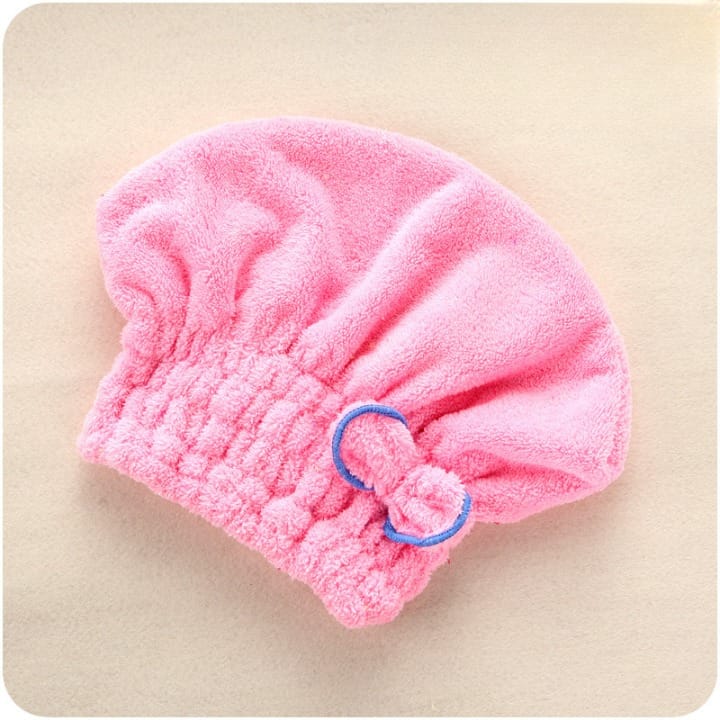 Bow Water Absorbant Hair Cap Towel