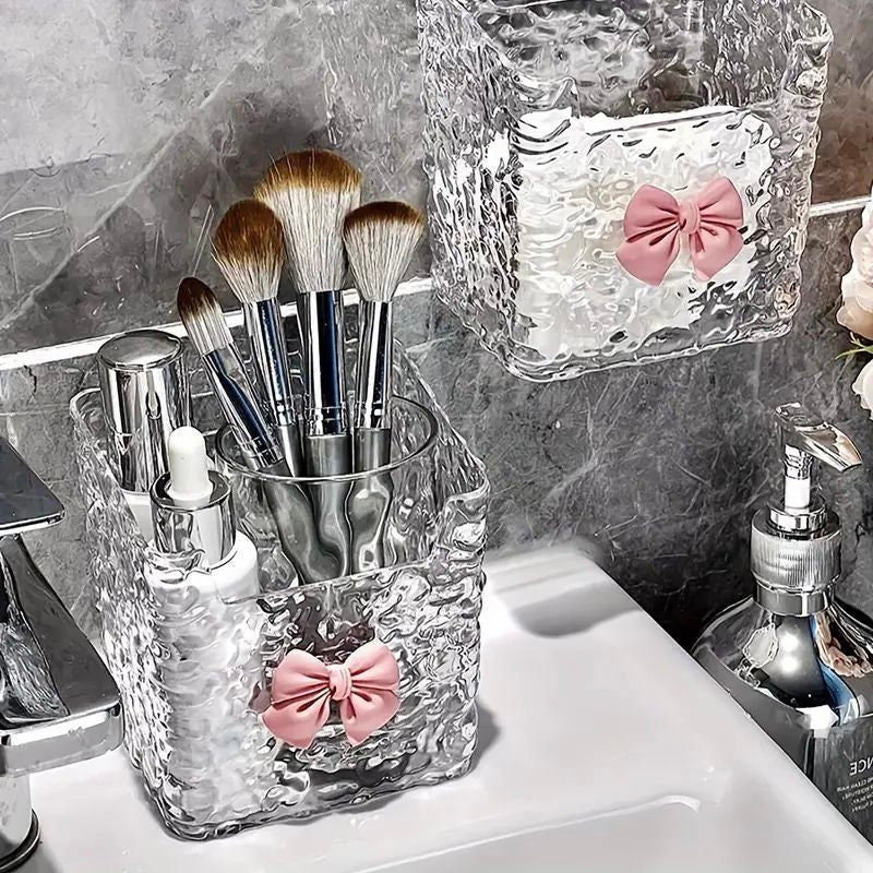 Acrylic Bow Wall Storage Holder