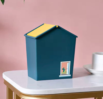 House Design Mini Portable Dustbin