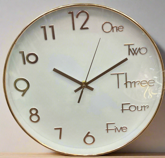 12 Inch Wall Clock for Home Decor