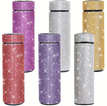 500ml Rhinestone Steel Water Bottle