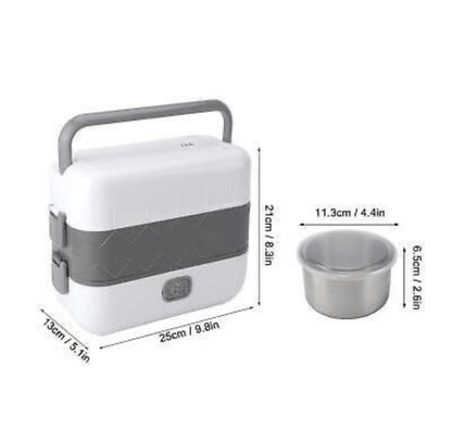 2 Layer Portable Electric Heating Lunch Box