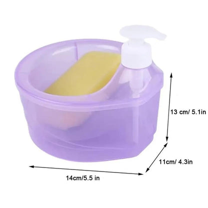 2 in 1 Soap Dispenser and Scrubber Holder