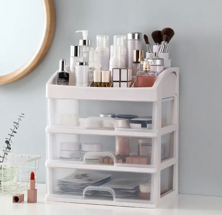 3 Drawers Cosmetic Makeup Organizer