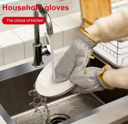 Silver Dishwashing Gloves