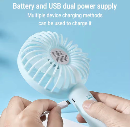 Rechargeable Mini Fan with Stand