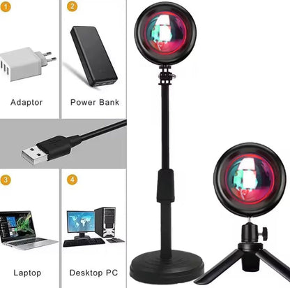 16 Colour Sunset Changing Lamp with Remote