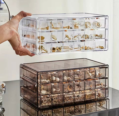 72 Grids Dustproof 3 Layer Jewellery Organizer