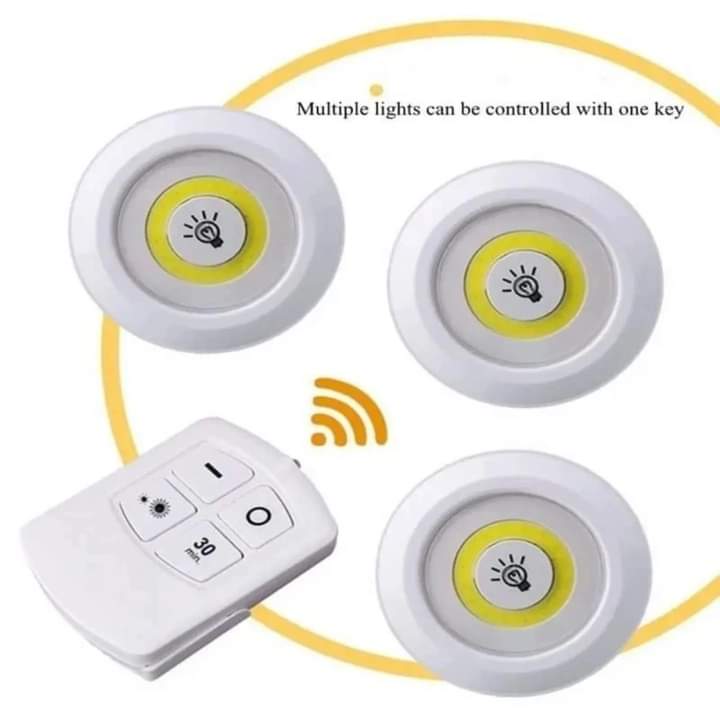 Pack of 3 Led Lights Set with Remote