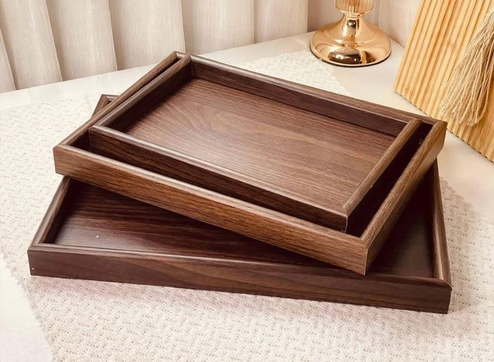 3 Pcs Wooden Tray Set (Best Quality)