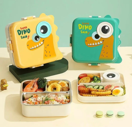 Kids Stainless Steel Lunch Box with Spoon