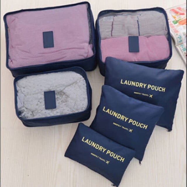 6 Pcs Travel Storage Cosmetic Bags