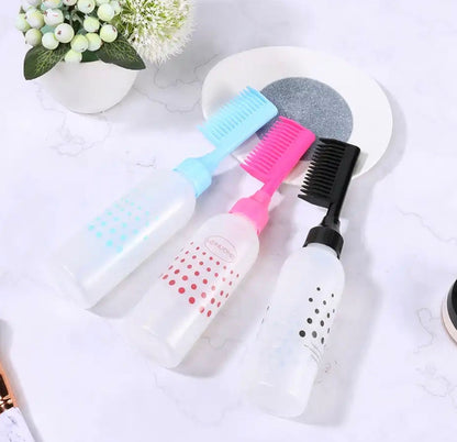 Hair Dye Applicator Bottle with Comb