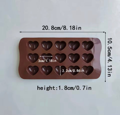 Heart Shape Chocolate Silicone Mould