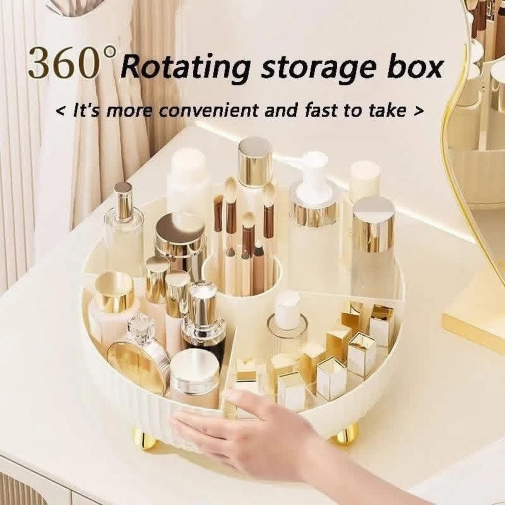 Rotating Makeup Organizer Tray