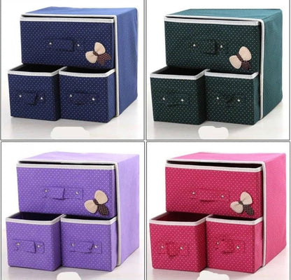 3 Drawers Thickened Convenient Folding Storage Box