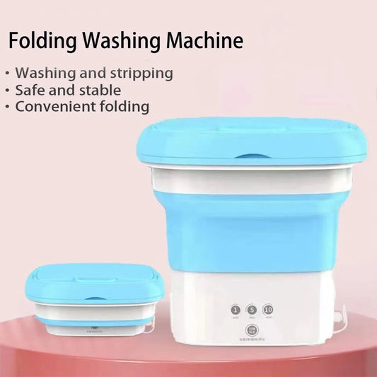 Foldable Washing Machine with Drying Bucket