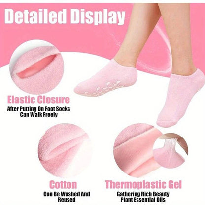 Silicone Moisturizing Gel Socks