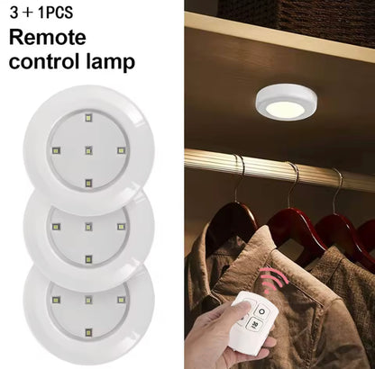 Pack of 3 Tap Led Light with Remote