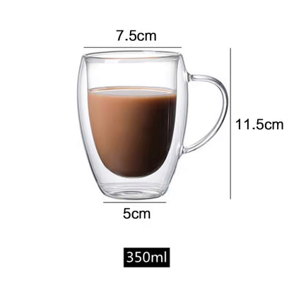 350ml Double Wall Coffee Glass