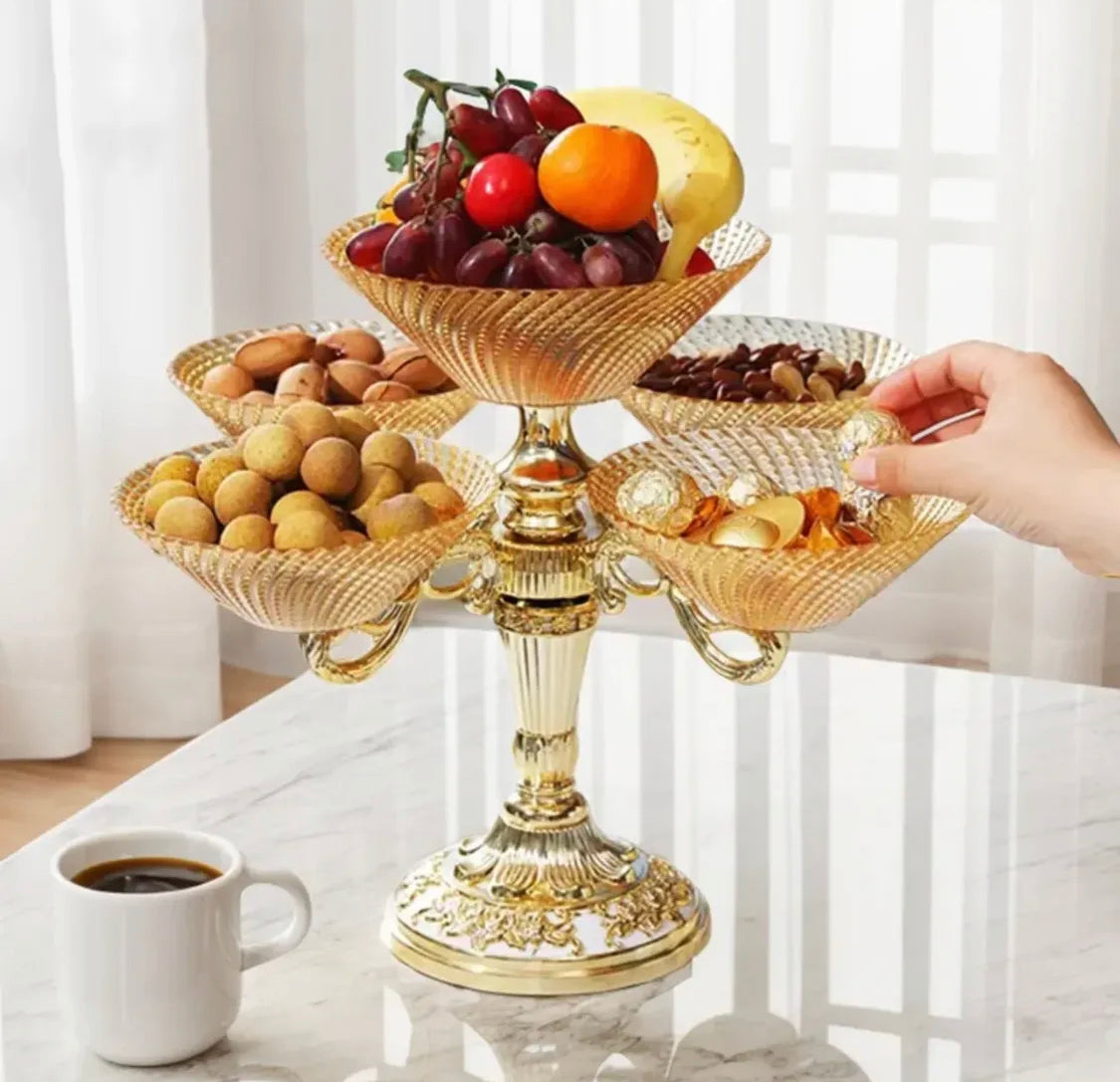 360 Rotation Crystal Serving Stand