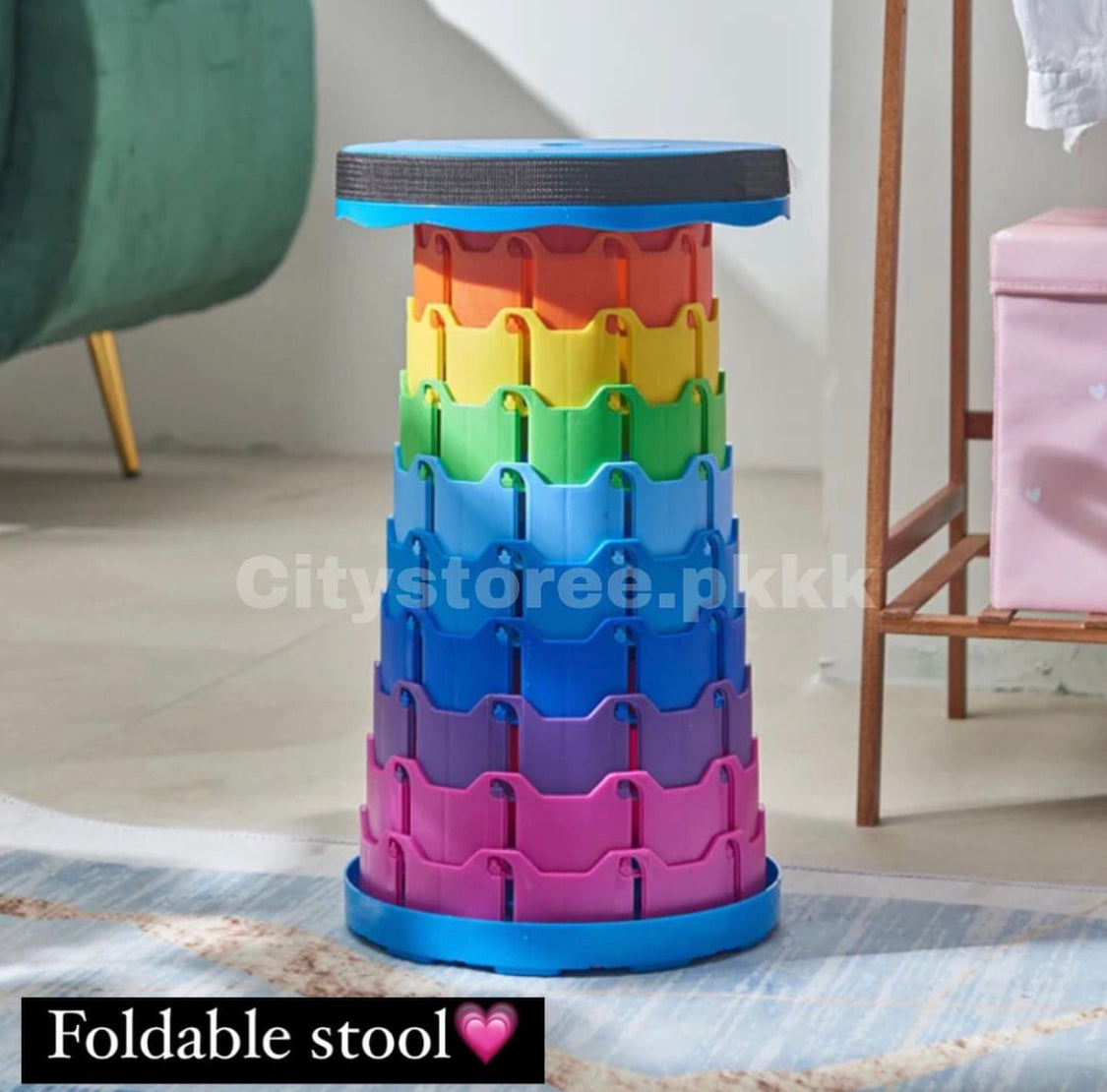 Foldable Stool Lightweight Travel Friendly Also