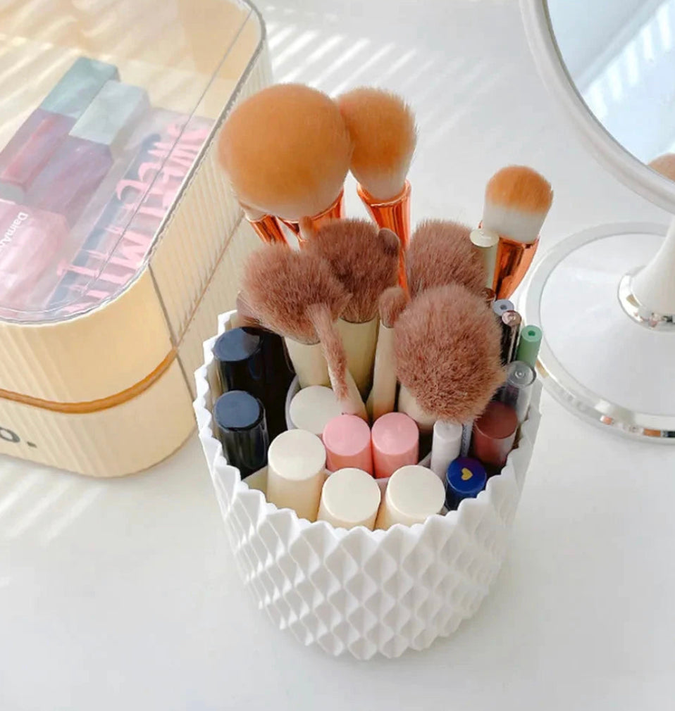 360 Rotation Makeup Brushes Holder