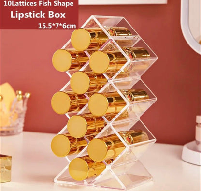 10 Grids Acrylic Lipistick Organizer