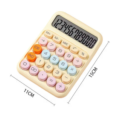 Digital Colourful Bubble Button Calculator