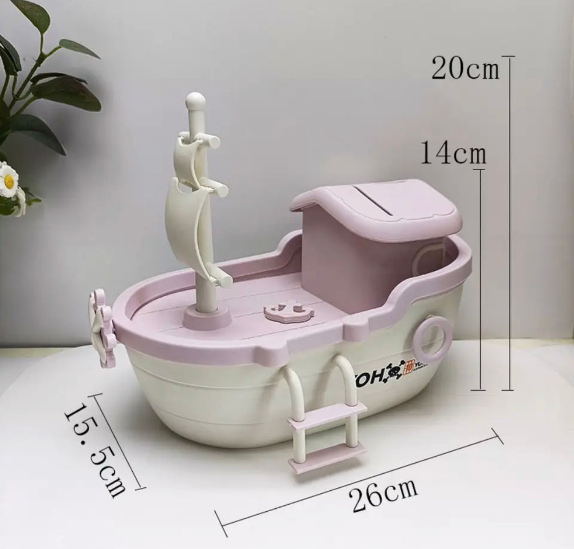 Ship Shape Money Box Saving Bank