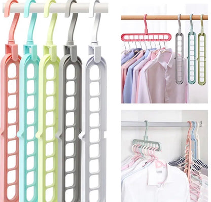 9 Holes Multifunction Clothes Hanger