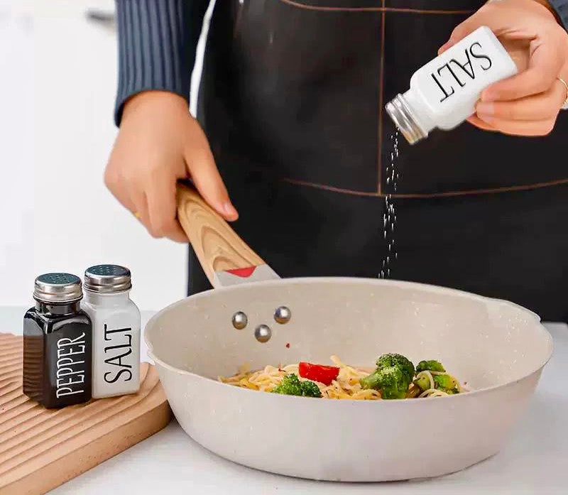 2 Pcs Ceramic Salt & Pepper Jars