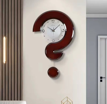 Brown Wooden Wall Clock for Home Decor