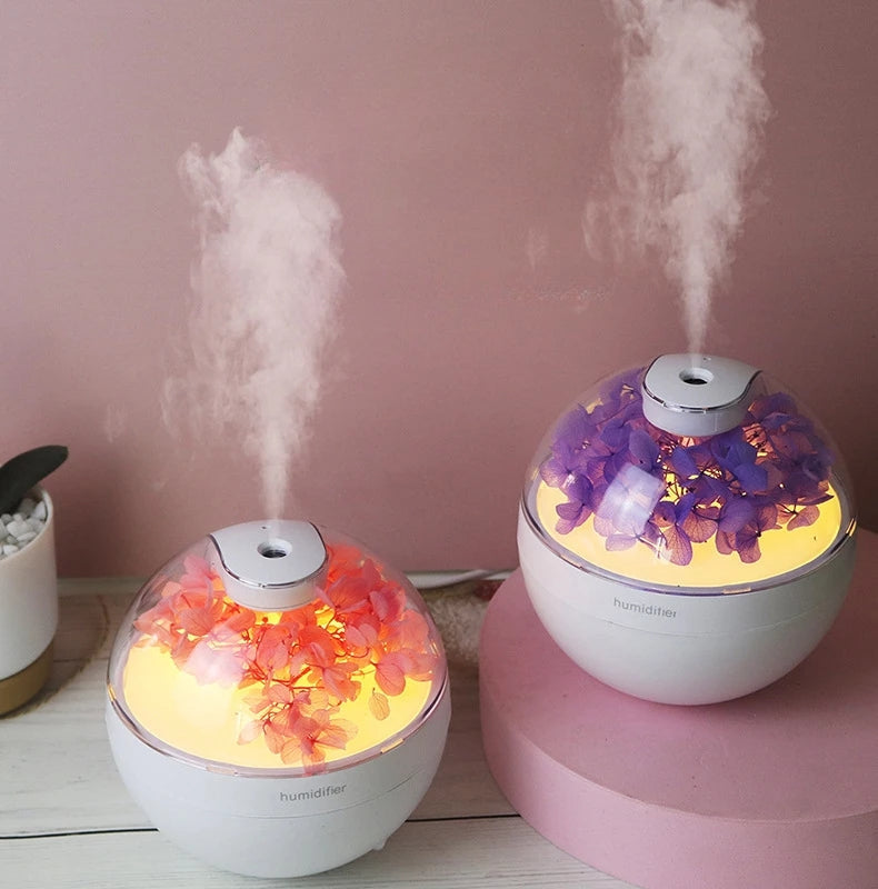 Flower Design Cute Humidifier Diffuser