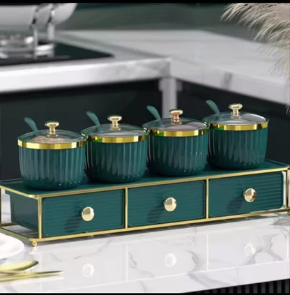 Double Layer Spice Organizer with Stand