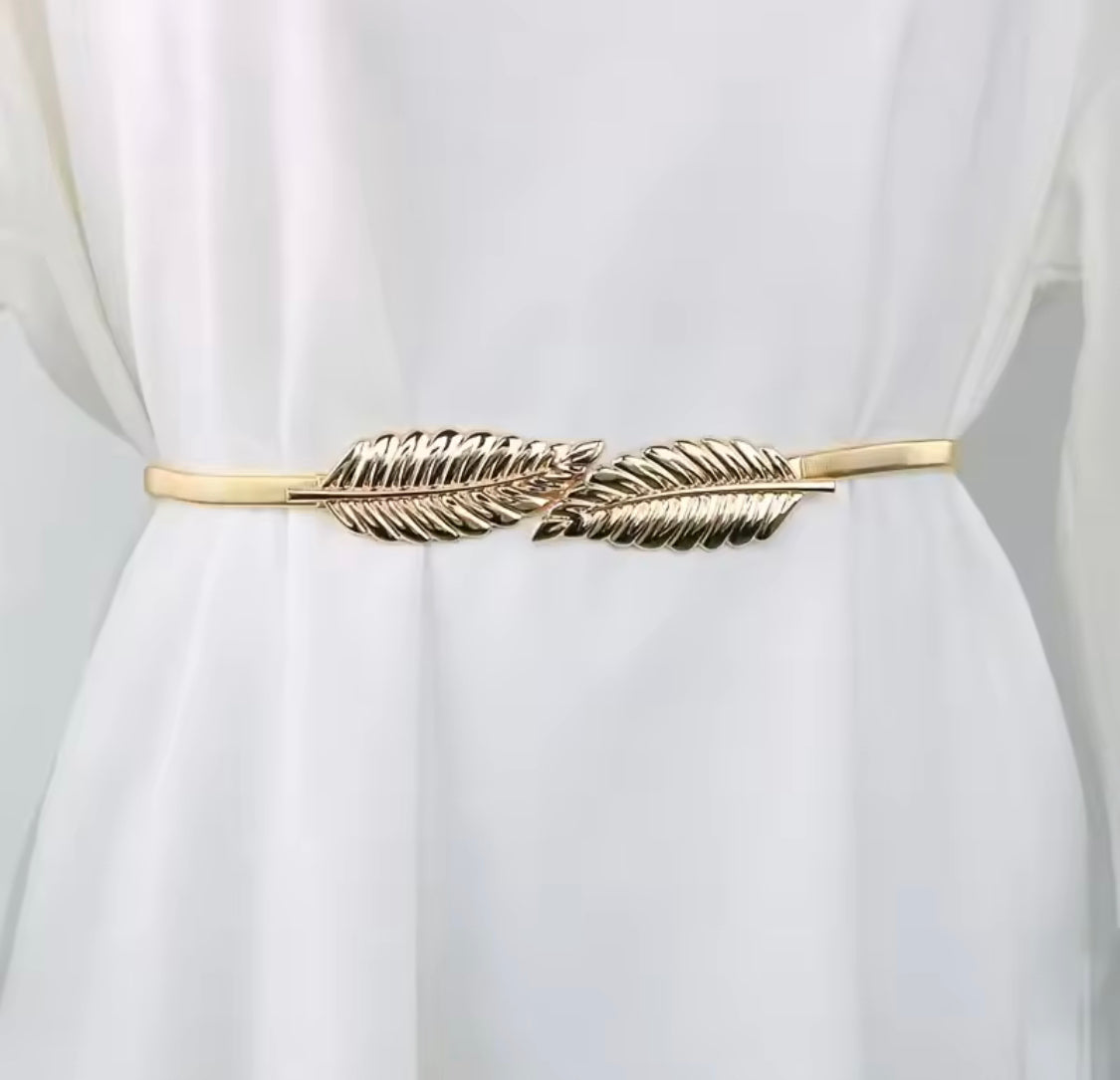 Golden Leaf Curtain Holder