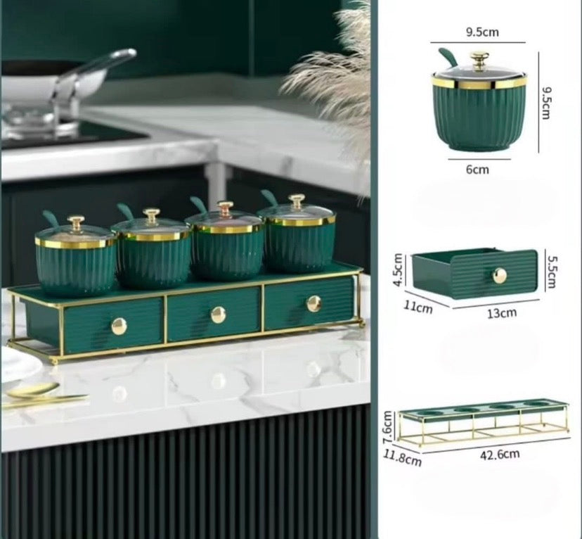 Double Layer Spice Organizer with Stand