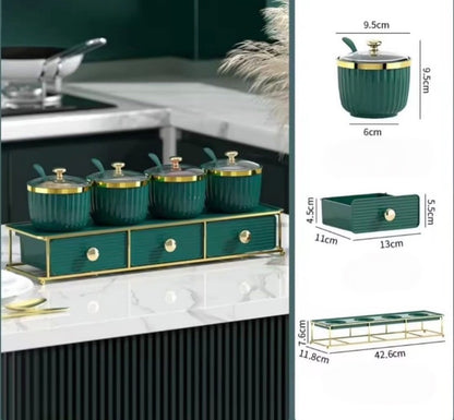 Double Layer Spice Organizer with Stand