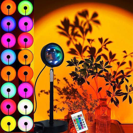 16 Colour Sunset Changing Lamp with Remote