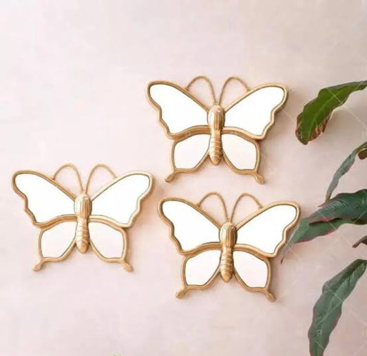 3 Pcs Butterfly Wall Decor Motifs