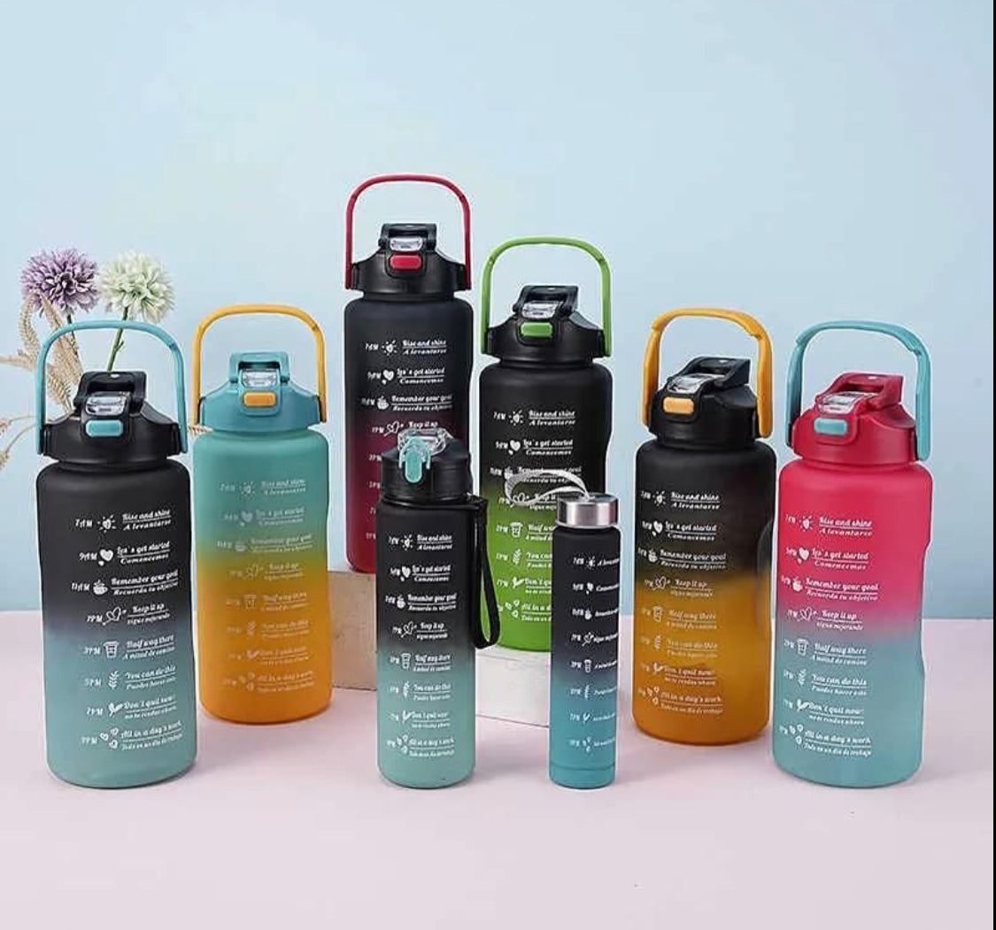 3 Pcs Motivational Water Bottle Set