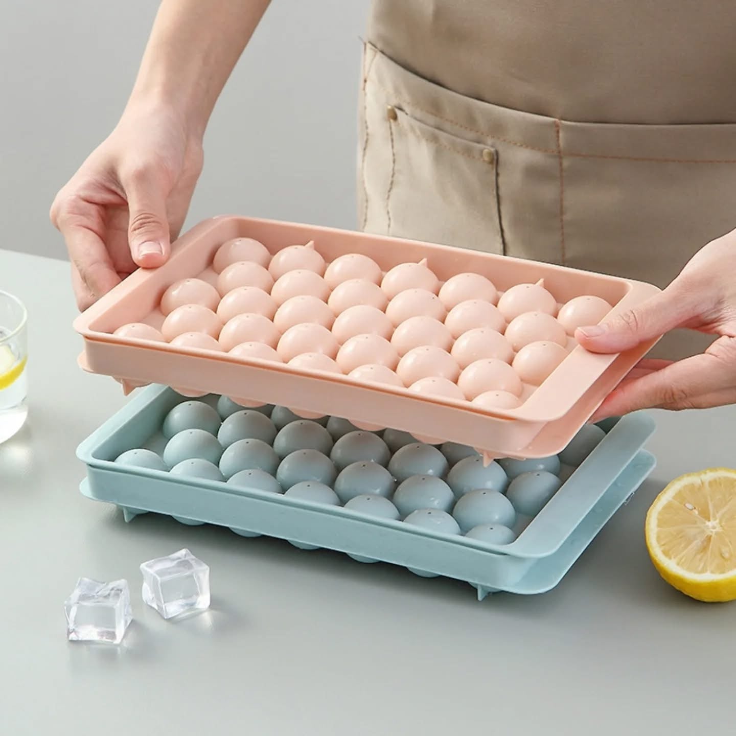 33 Grids Ice Cubes Tray with Lid