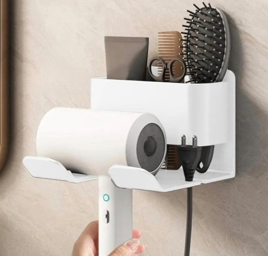 Wall Mounted Hair Dryer Holder