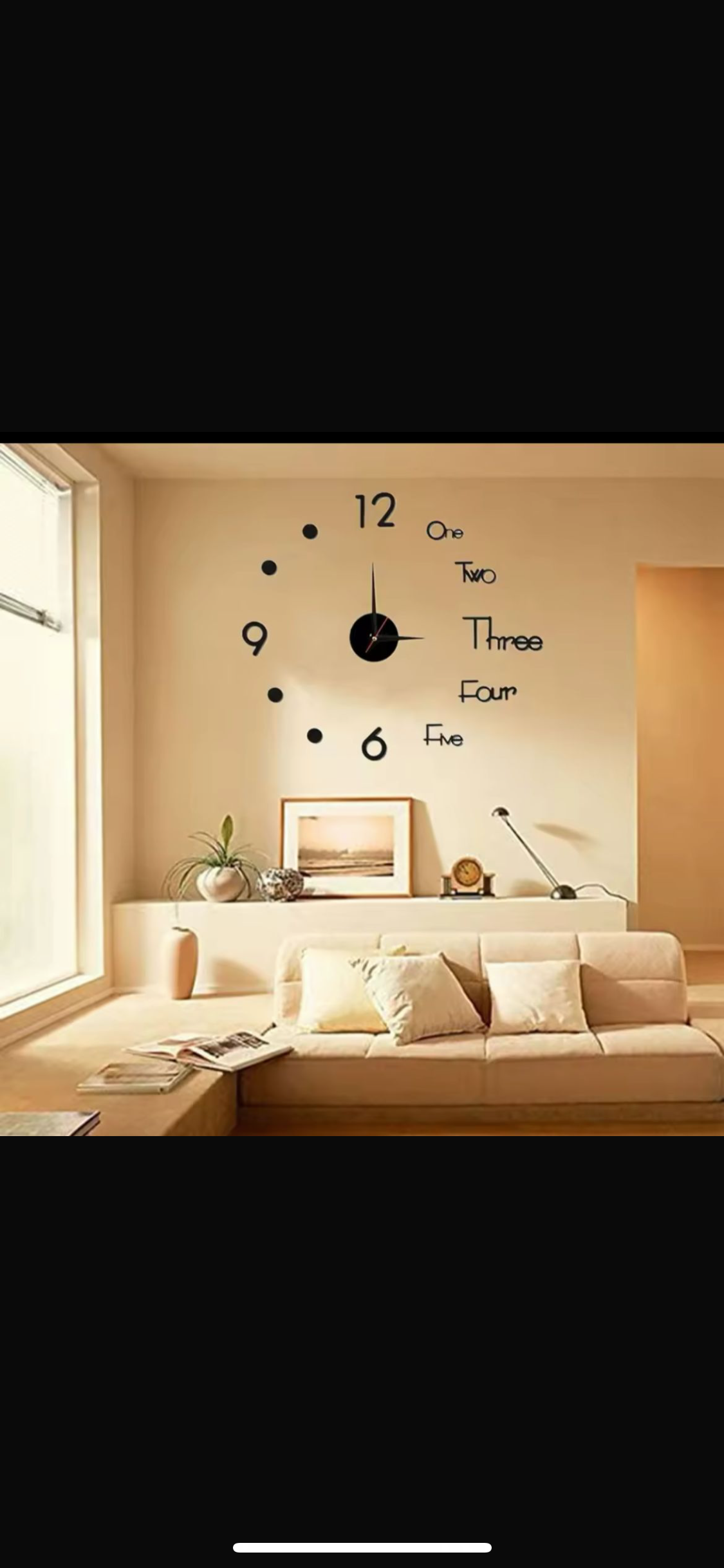 Modern 3D Acrylic Wall Clock for home decoration