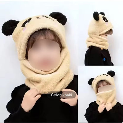 Warm Winter Caps with Muffler for Kids