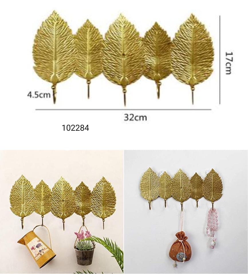 Metal Leaf Design Key Holder