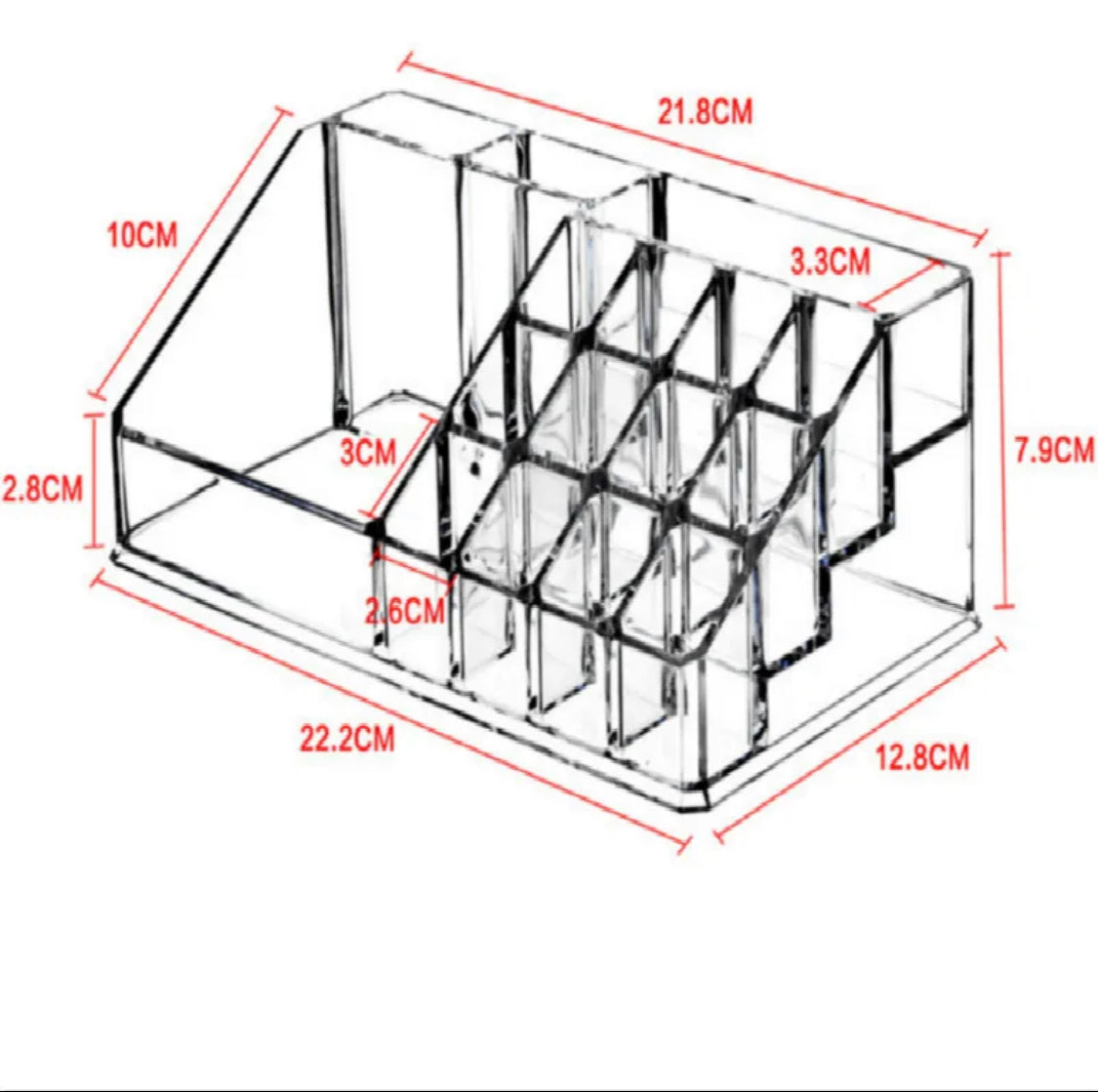 Acrylic Lipistick Cosmeic Organizer