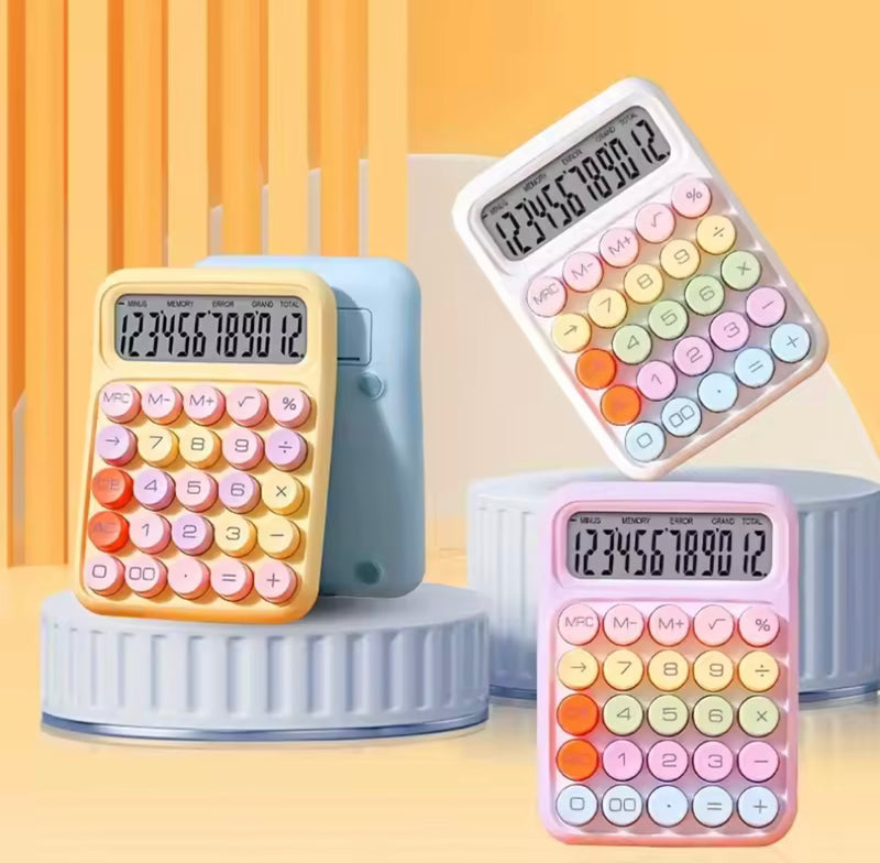 Digital Colourful Bubble Button Calculator